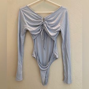 Baby blue body suit